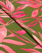 Olive Bloom Linen 2 Piece