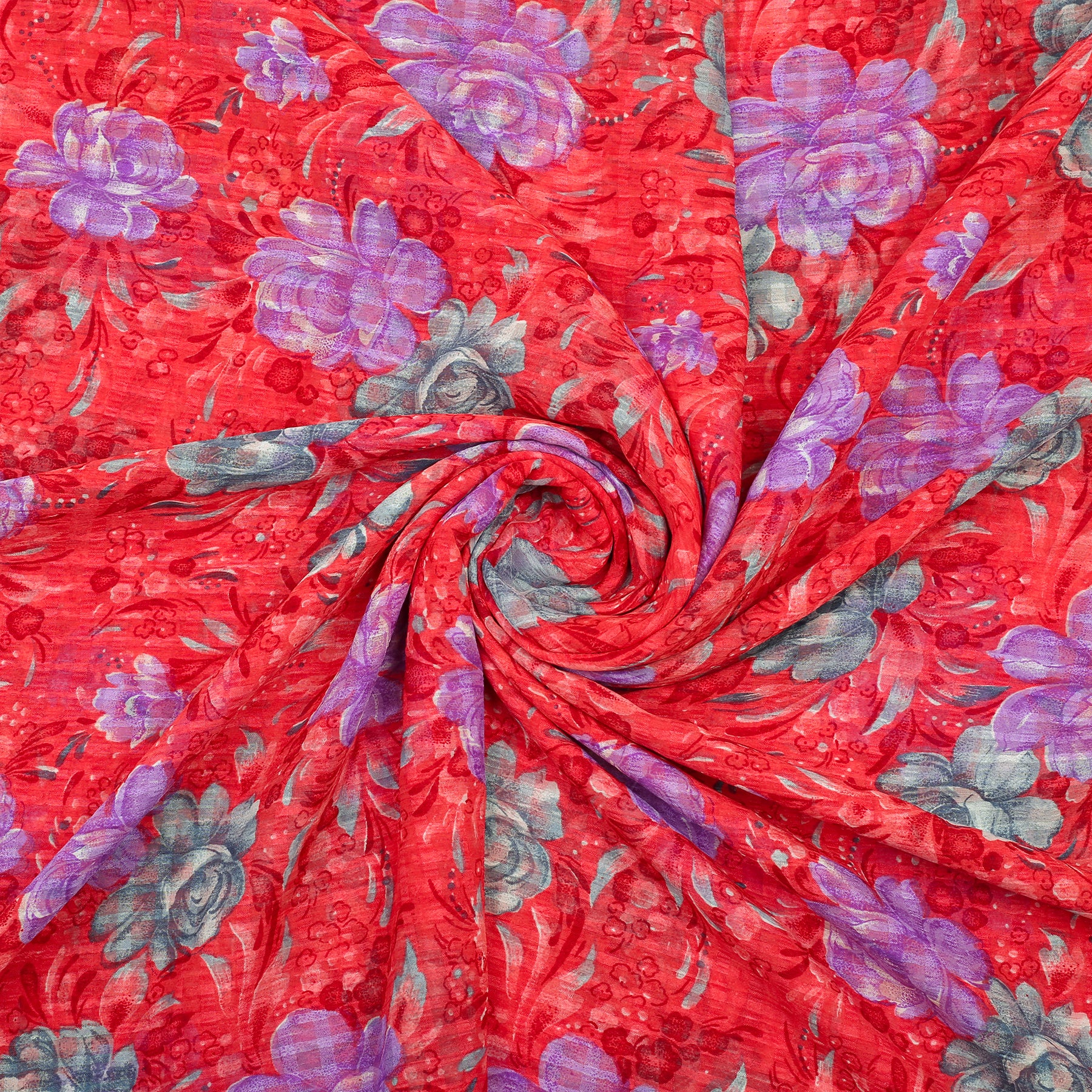 Fresh Rose Cotton Georgette 2pc