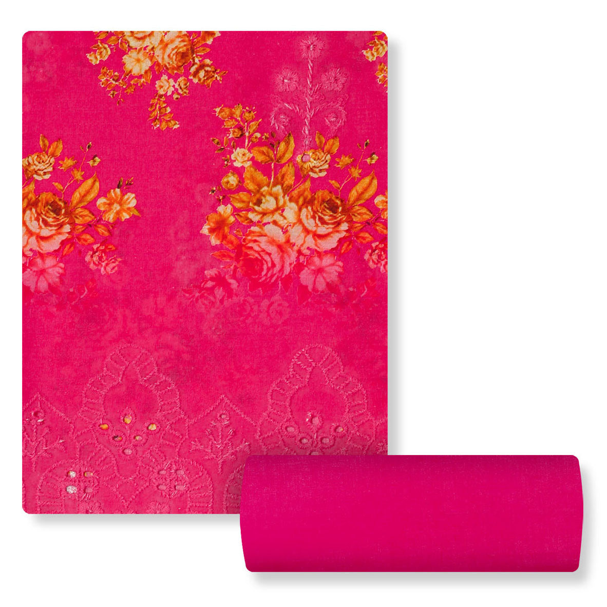 Rose Fuchsia Lawn 3pc