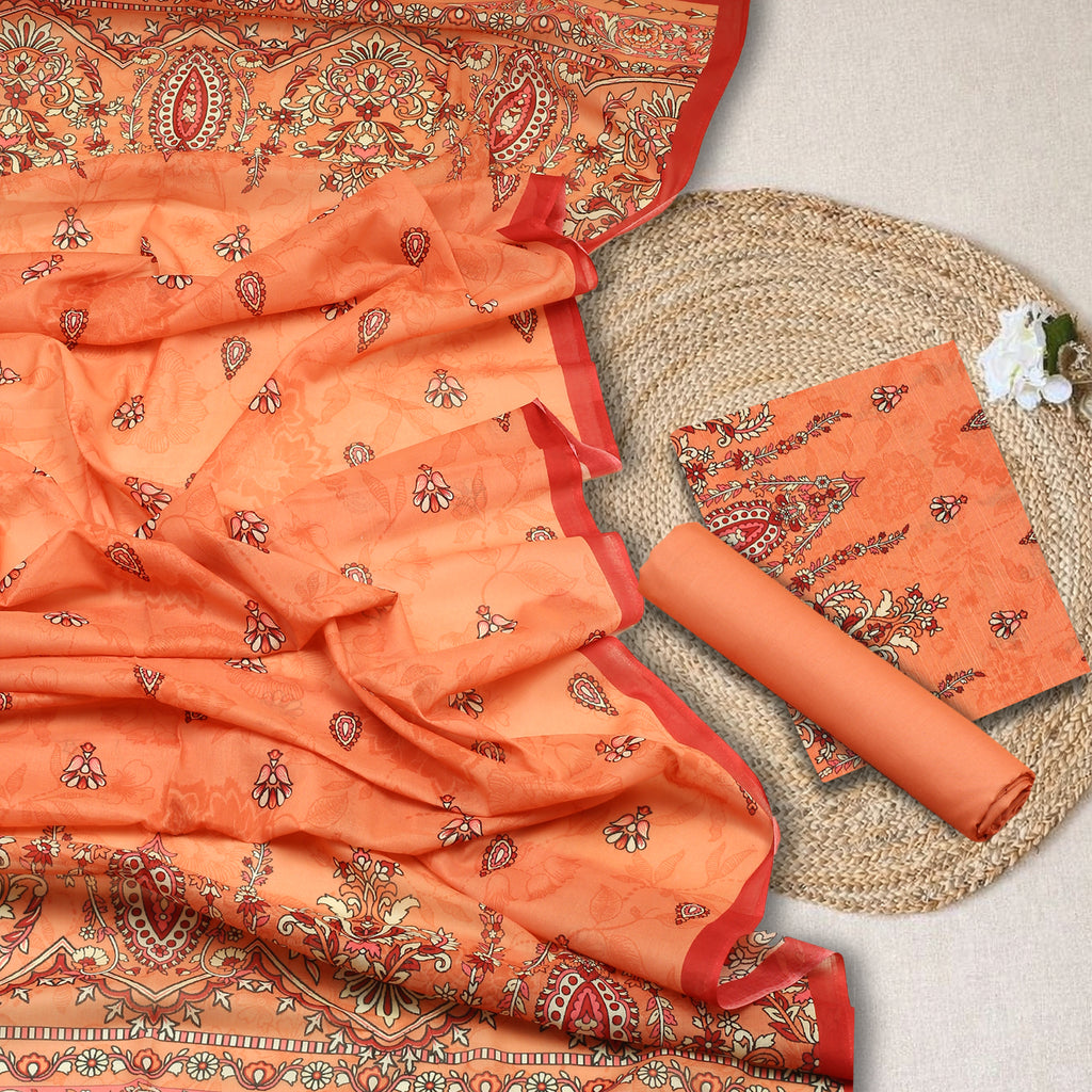 Zehra Peach Lawn 3pc