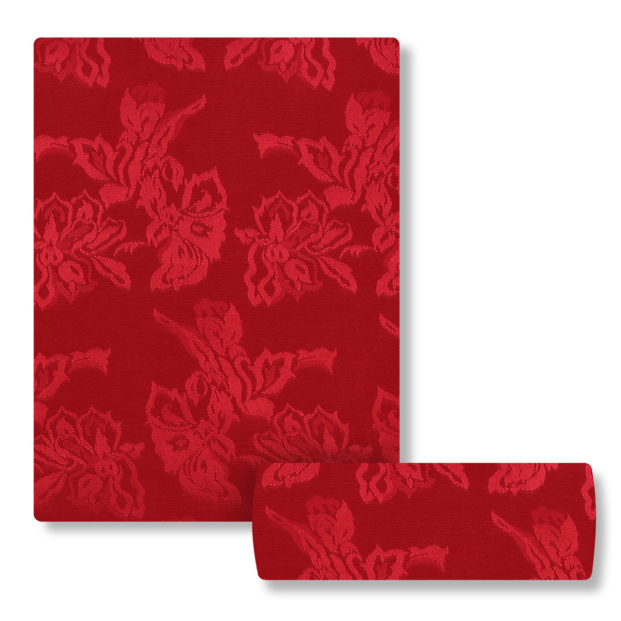 Red Aura China Patti Silk 2PC