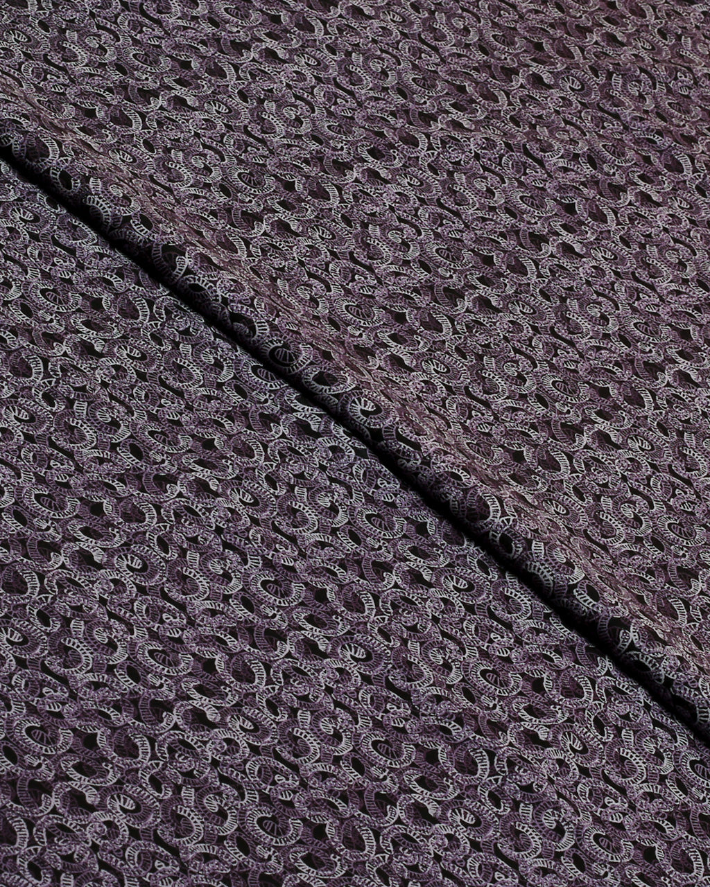 Plum Scroll Linen 2 Piece