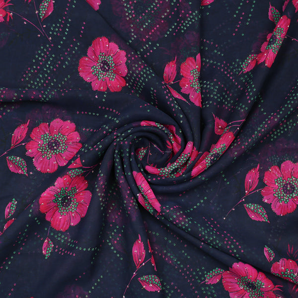 Royal Daisy Cotton Georgette 2pc