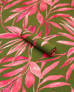 Olive Bloom Linen 2 Piece