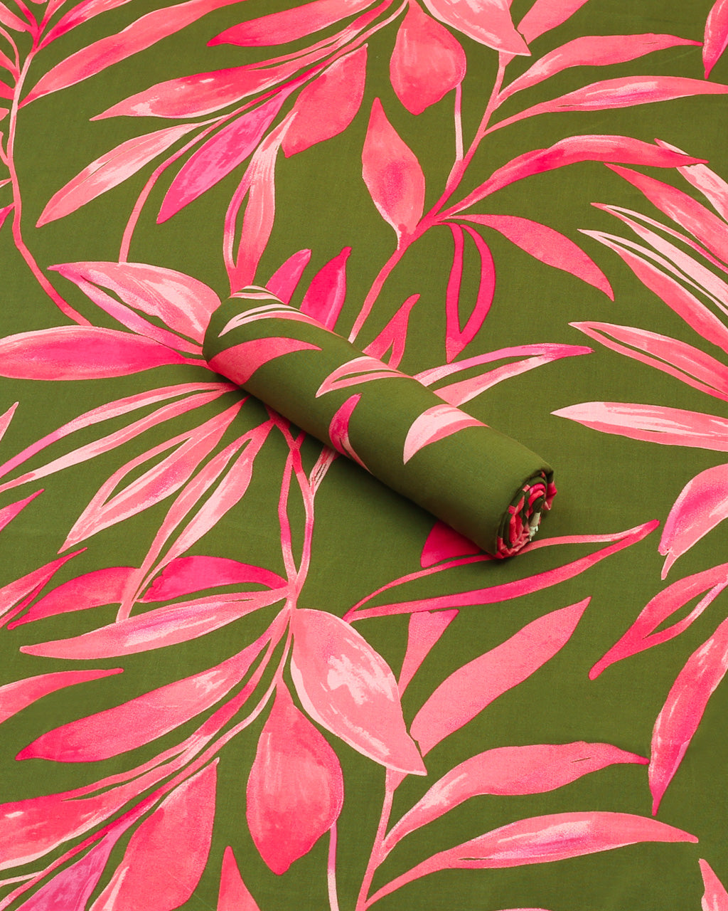 Olive Bloom Linen 2 Piece