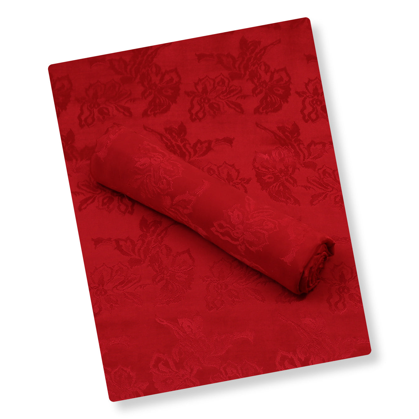 Red Aura China Patti Silk 2PC