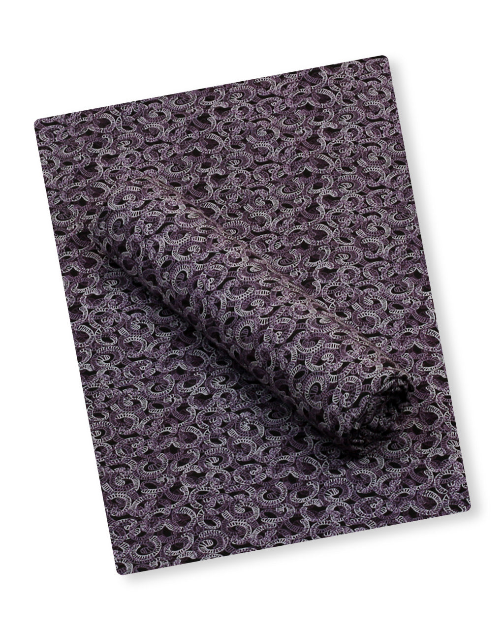 Plum Scroll Linen 2 Piece