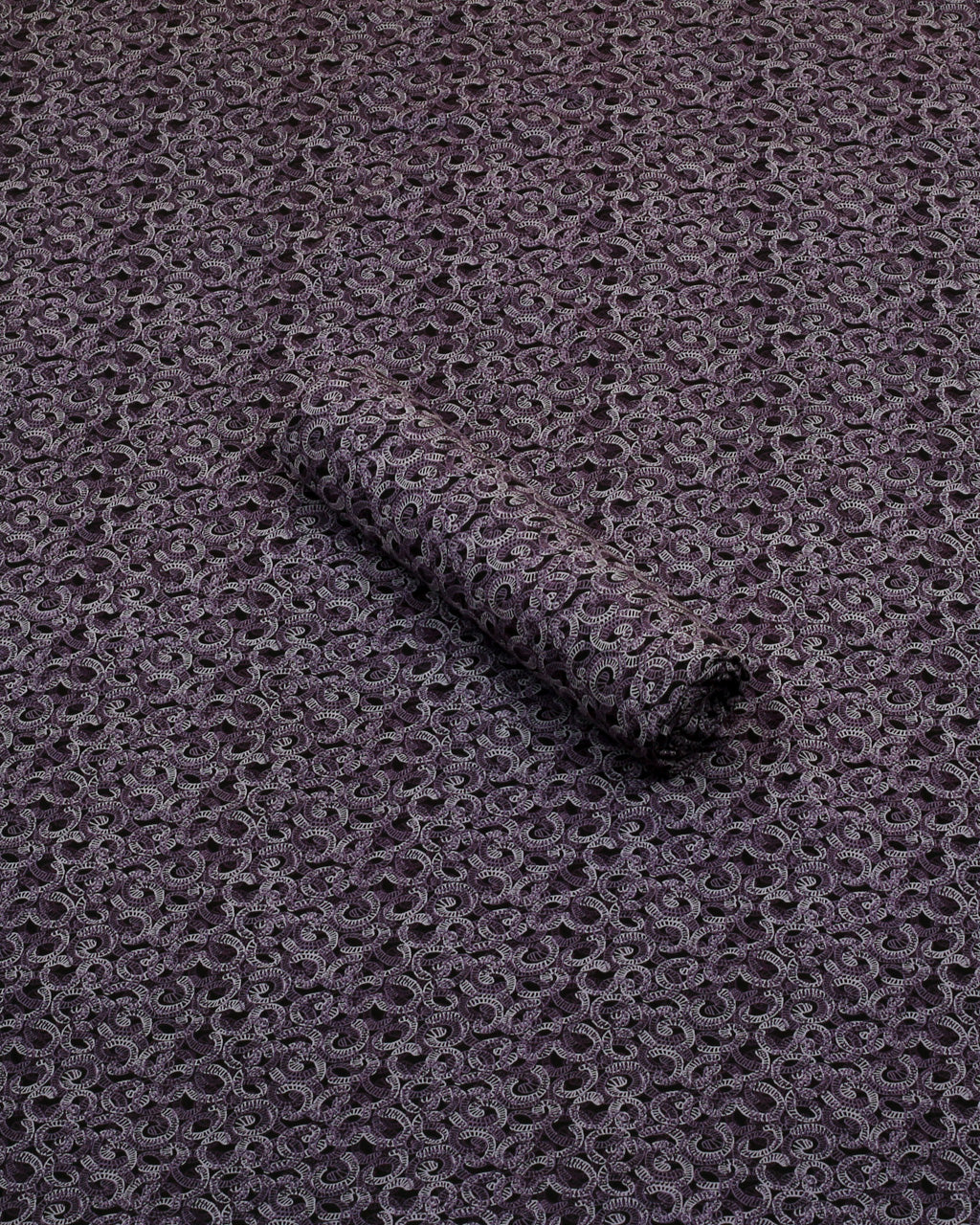Plum Scroll Linen 2 Piece