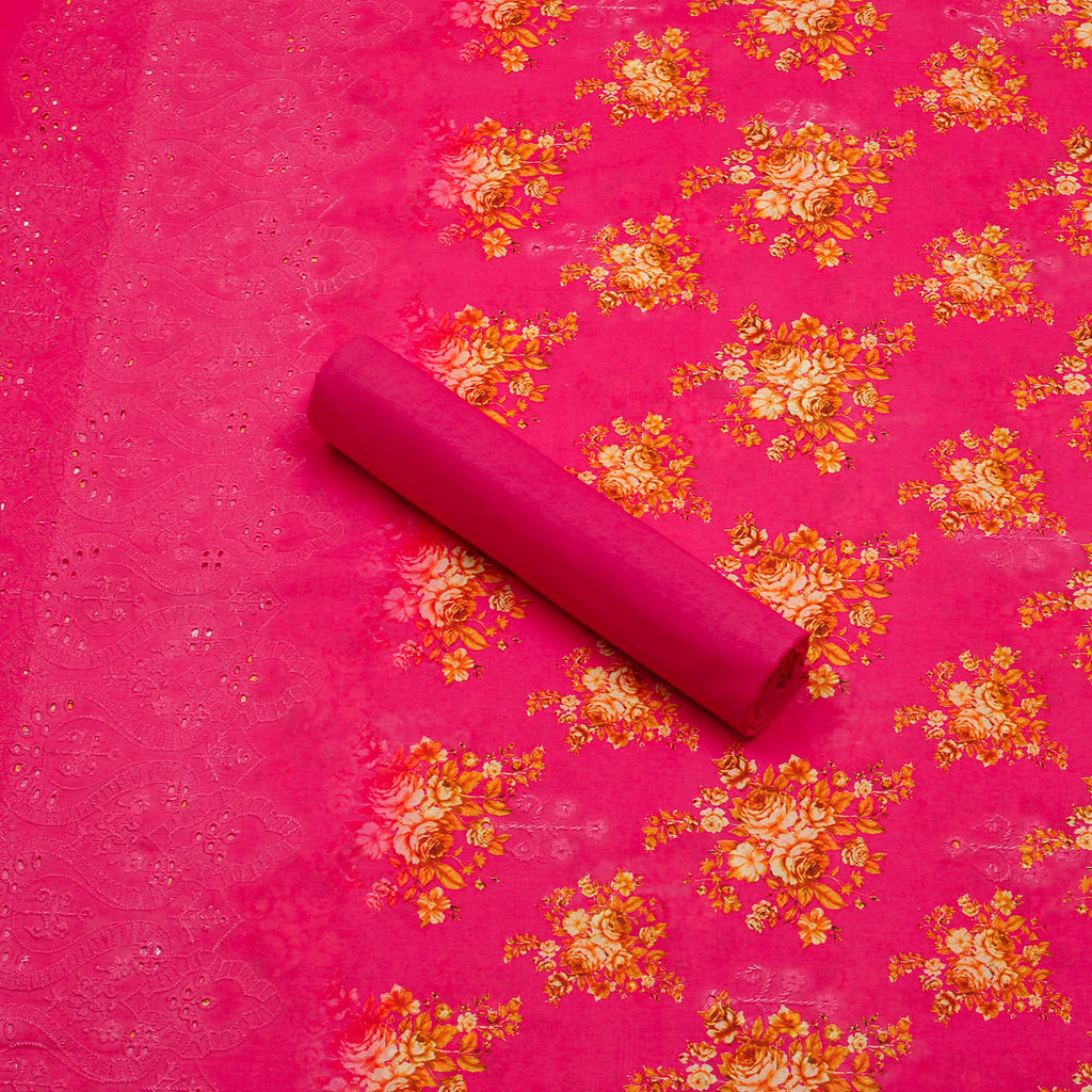 Rose Fuchsia Lawn 3pc