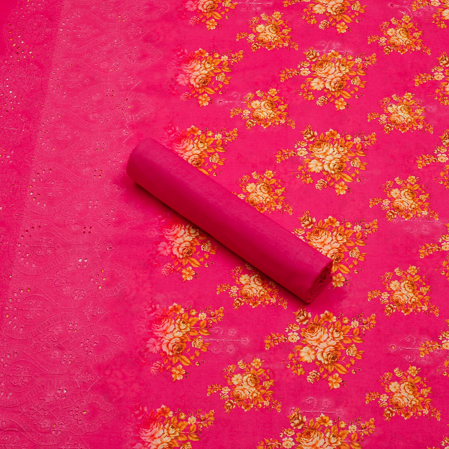Rose Fuchsia Lawn 3pc