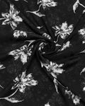 Black Jacquard Chiffon
