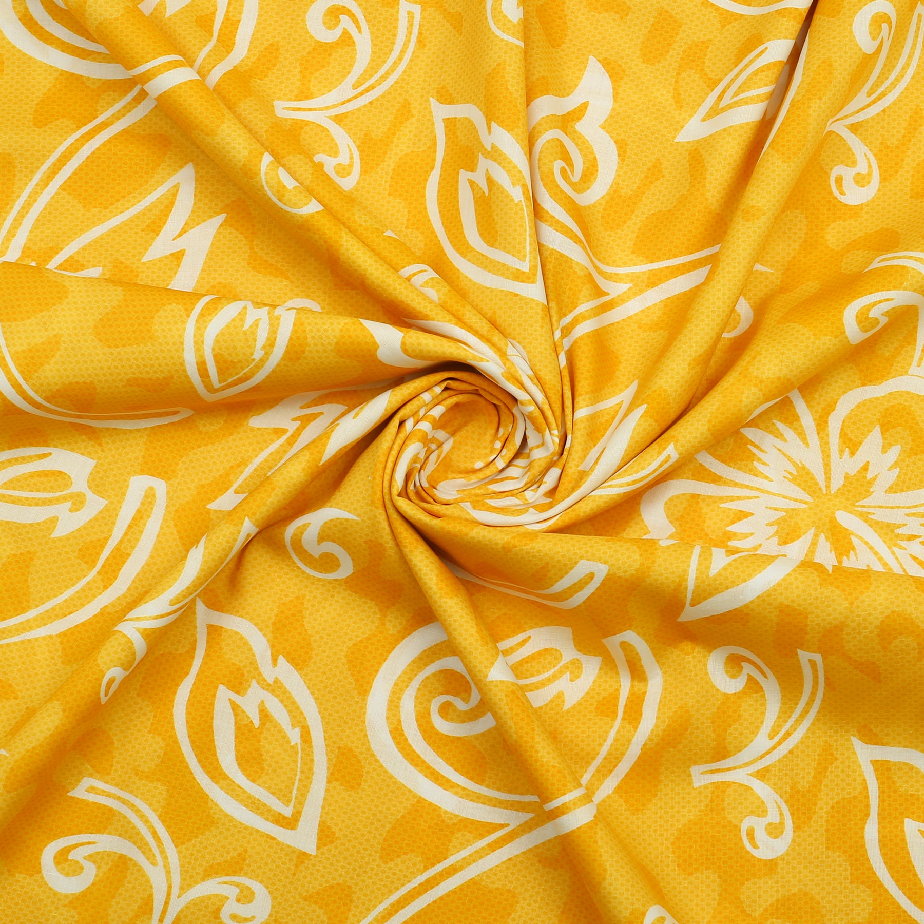 Golden Hibiscus Lawn Shirt