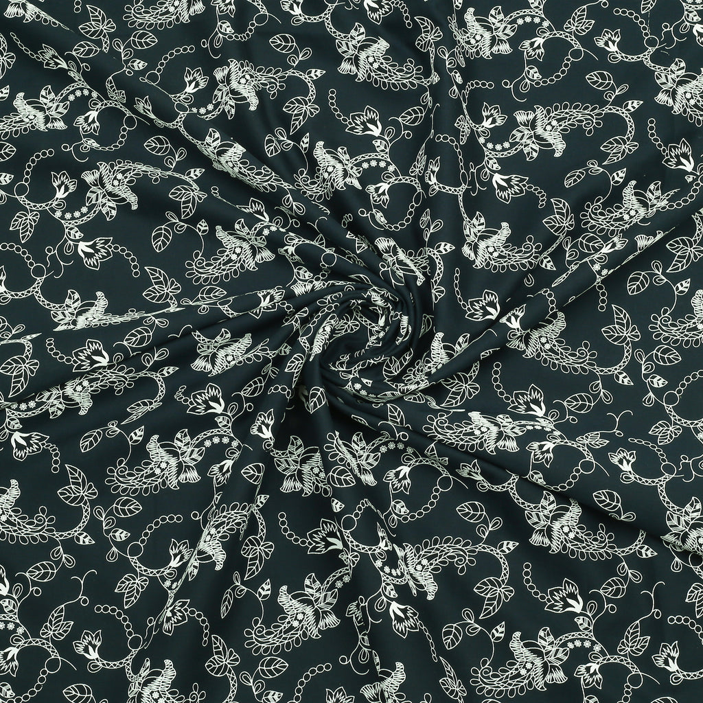 Royal Ink Floral  Flox Lawn 2PC