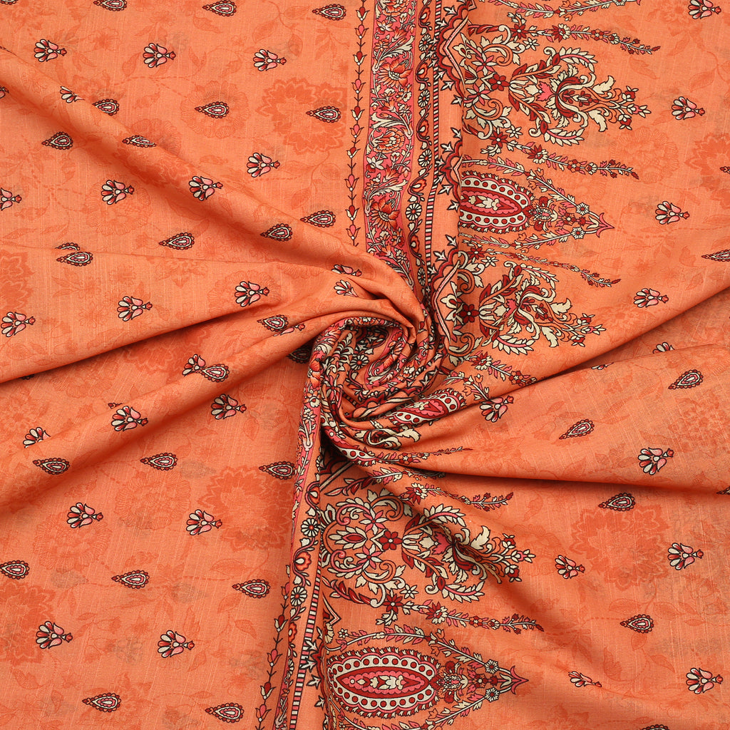 Zehra Peach Lawn 3pc