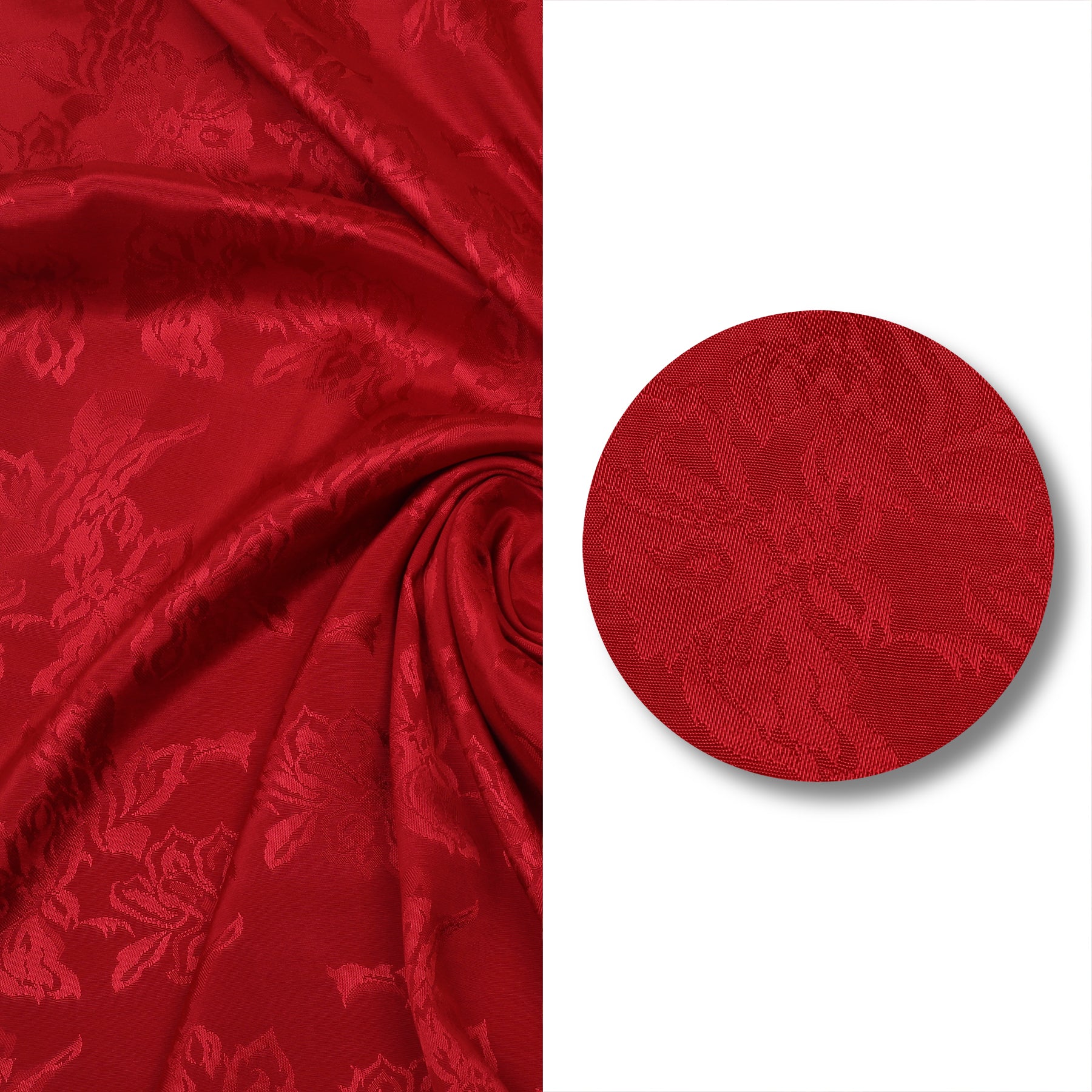 Red Aura China Patti Silk 2PC