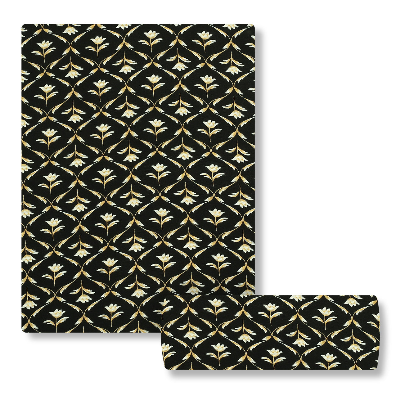 Black With Golden Leaf Marina 2PC