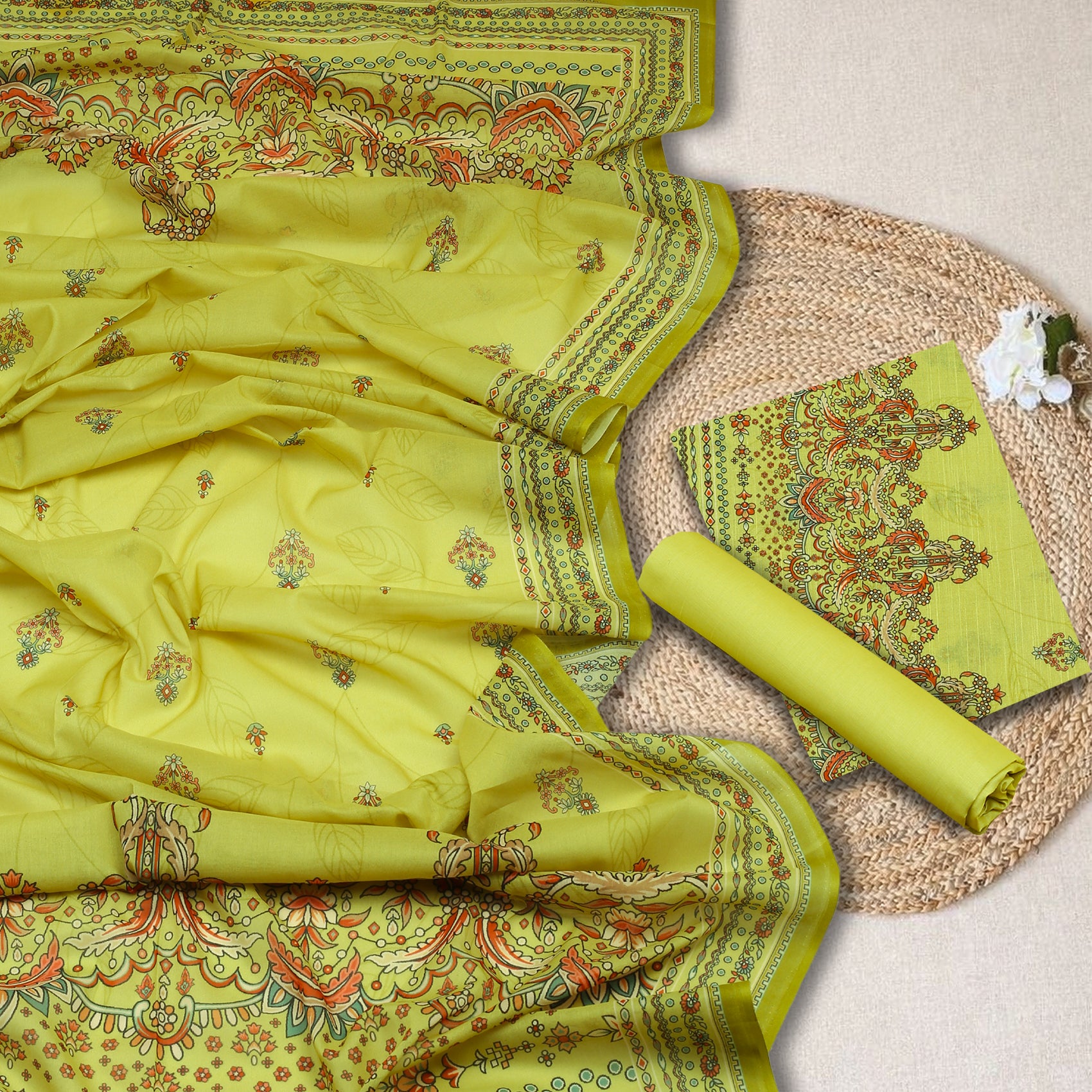 Lime Noor Lawn 3pc