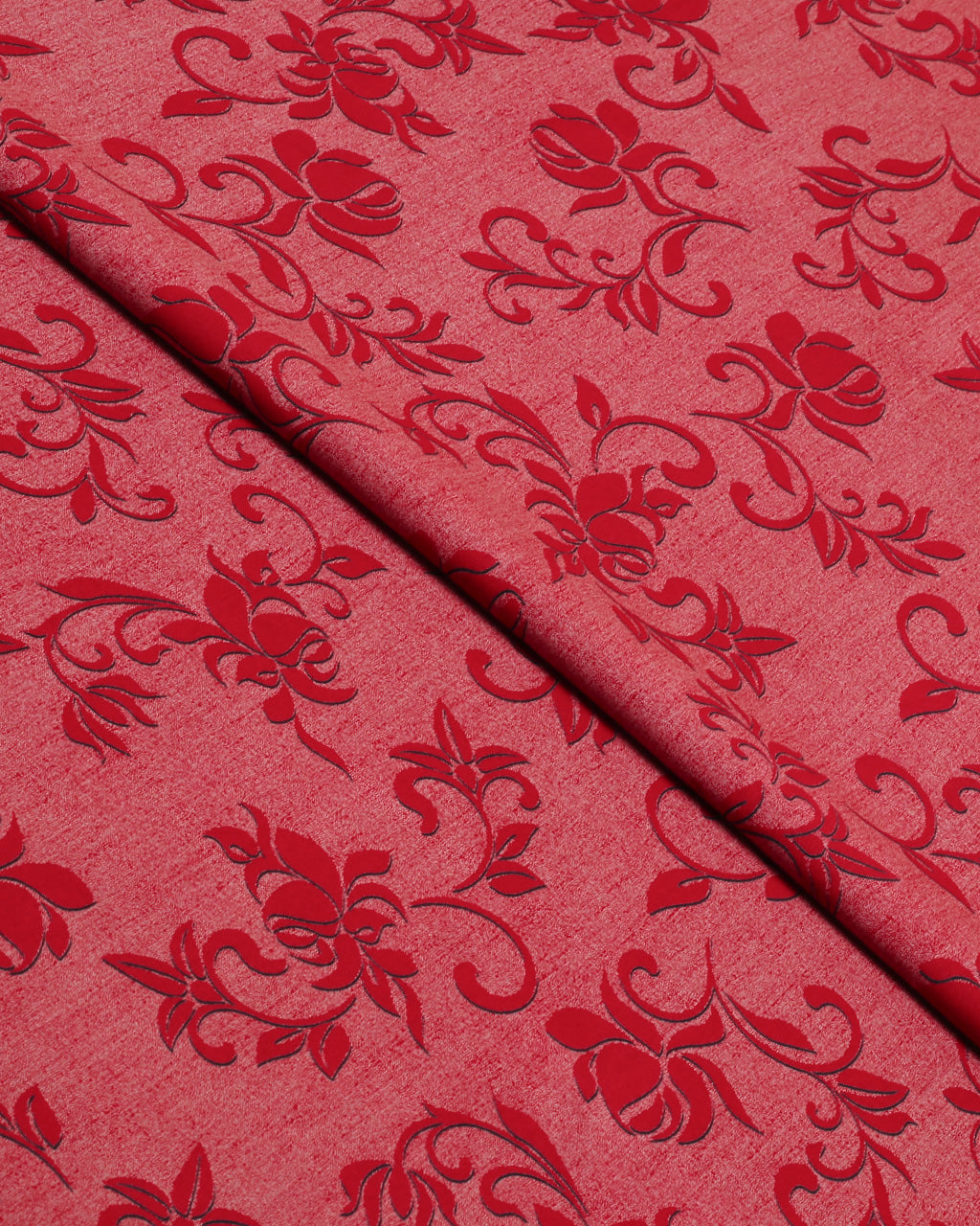 Maroon Chintz Linen 2 Piece