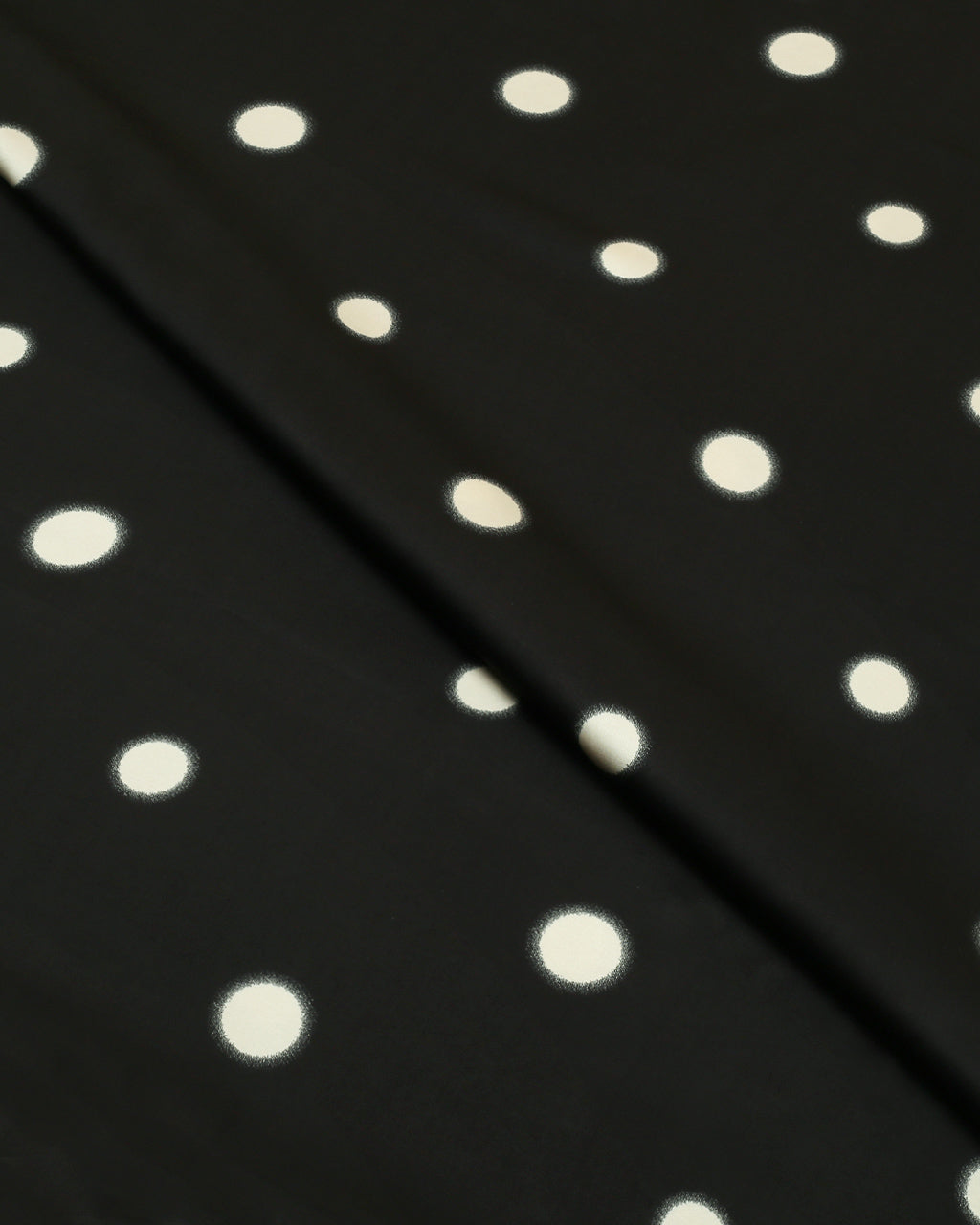 Black Polka Silk 2 Piece