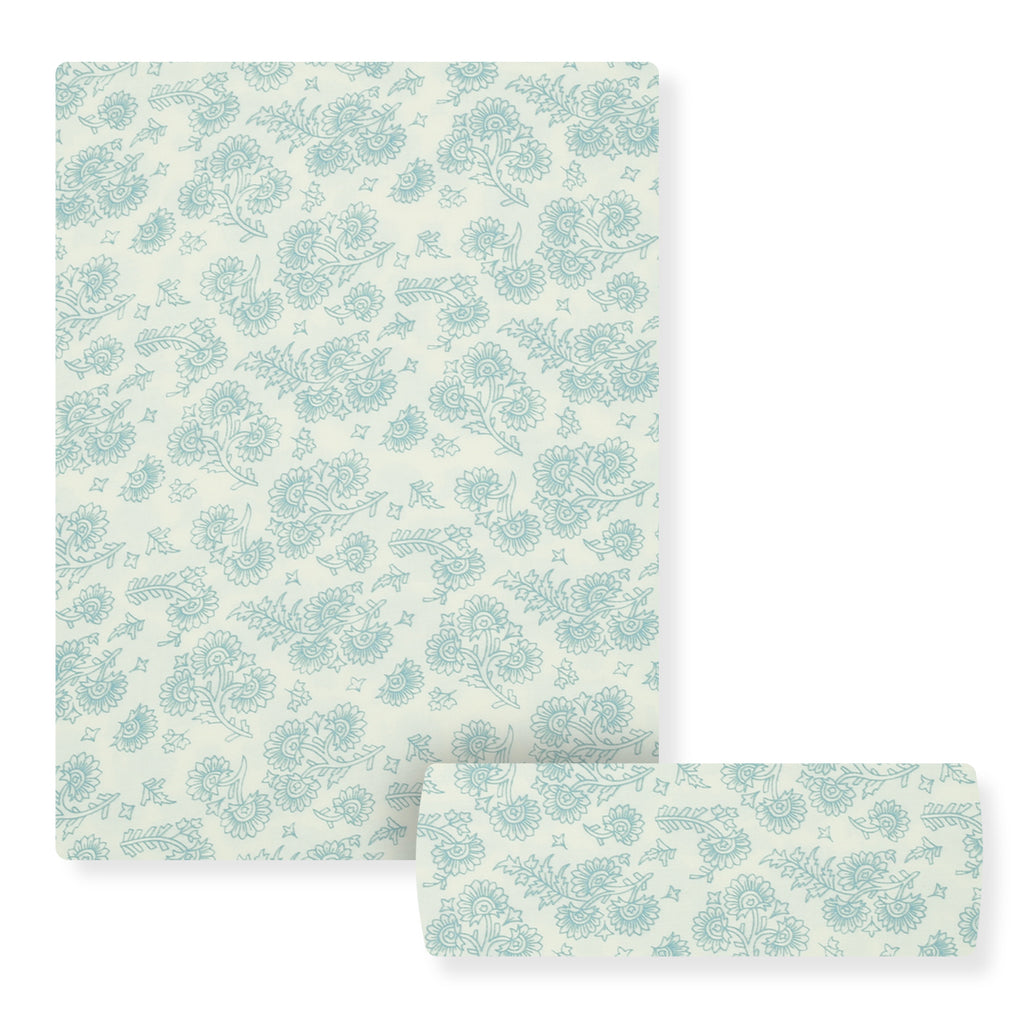 Mint Bloom Linen 2pc
