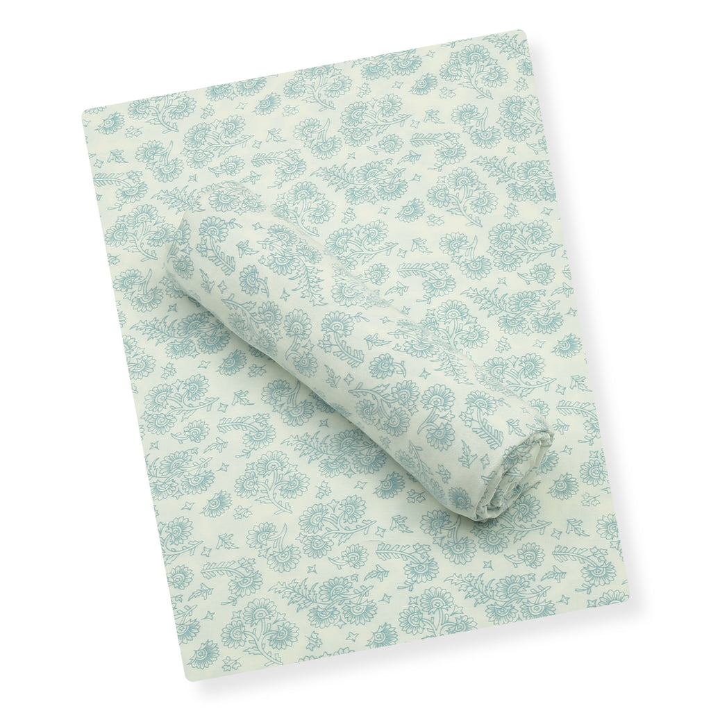 Mint Bloom Linen 2pc