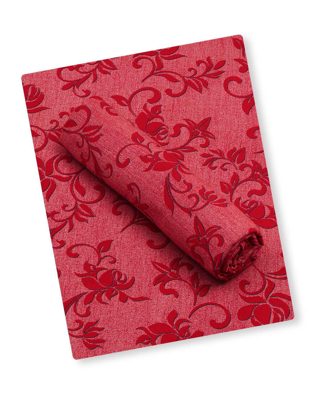 Maroon Chintz Linen 2 Piece