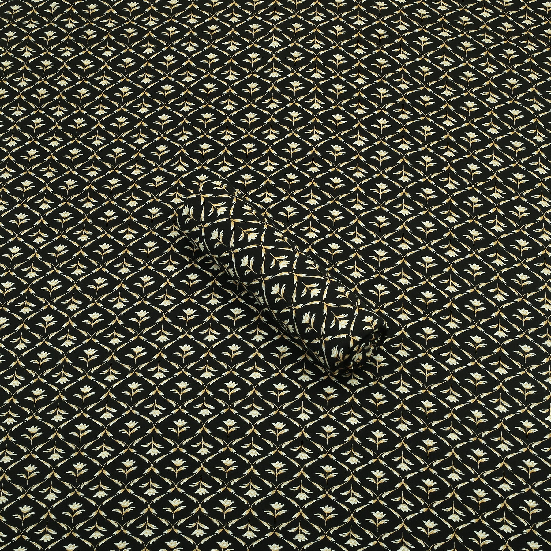 Black With Golden Leaf Marina 2PC