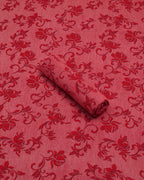 Maroon Chintz Linen 2 Piece