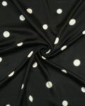 Black Polka Silk Shirt