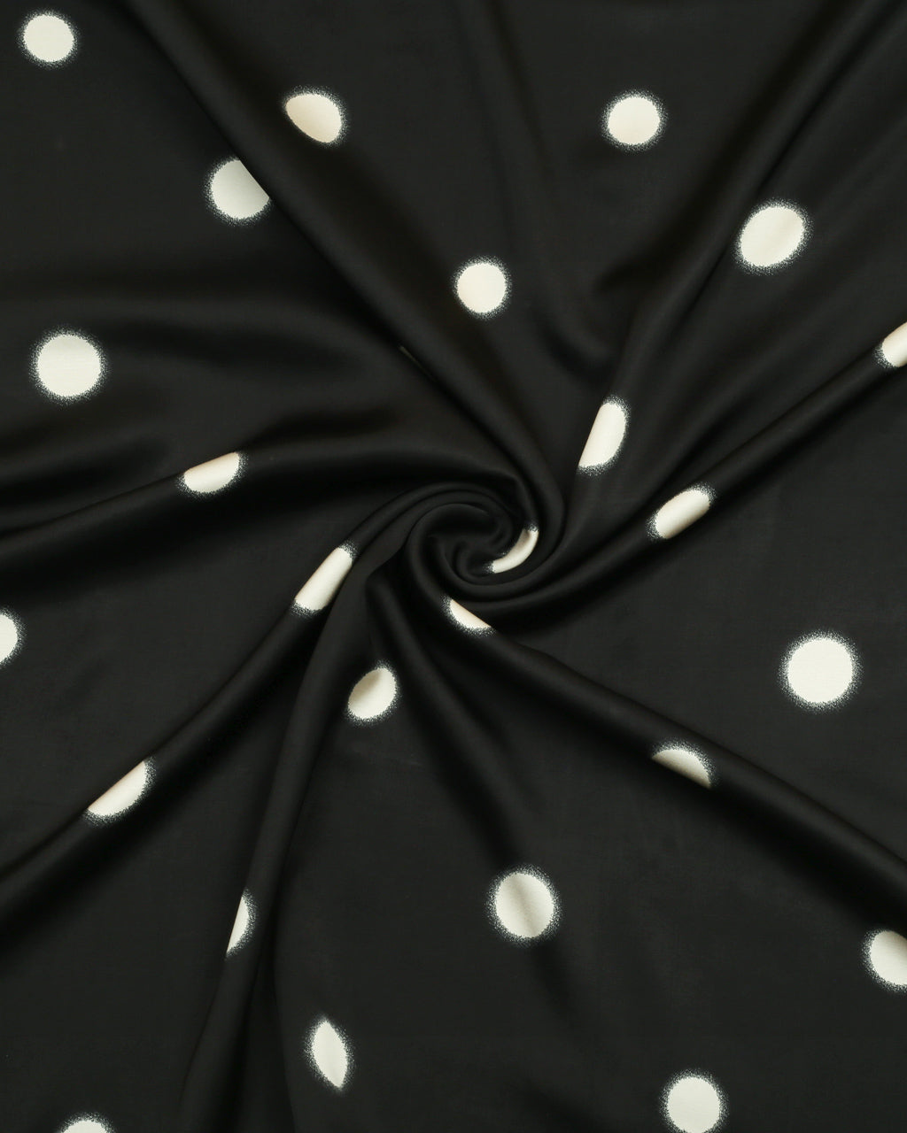 Black Polka Silk Shirt