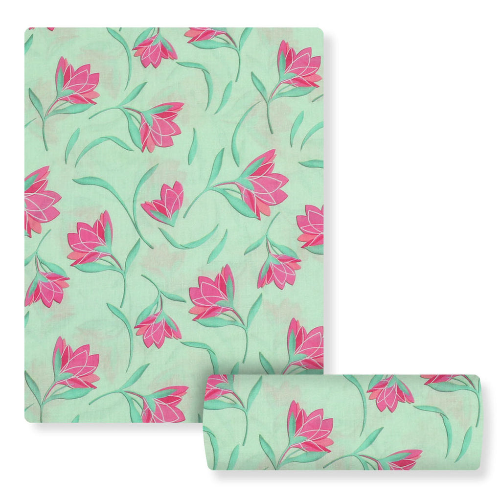 Mint Roses Lawn 2pc