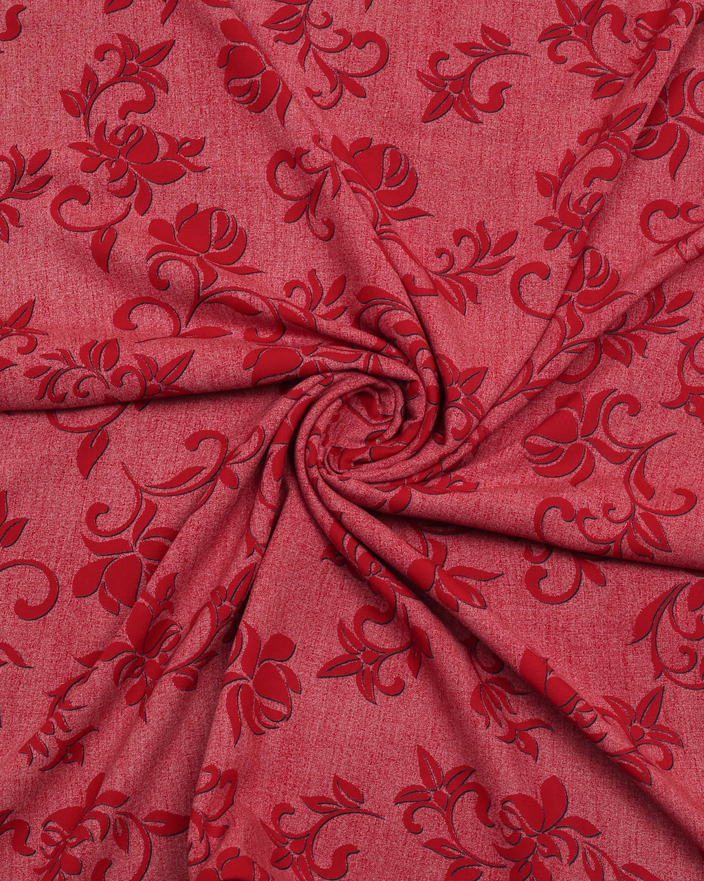 Maroon Chintz Linen 2 Piece