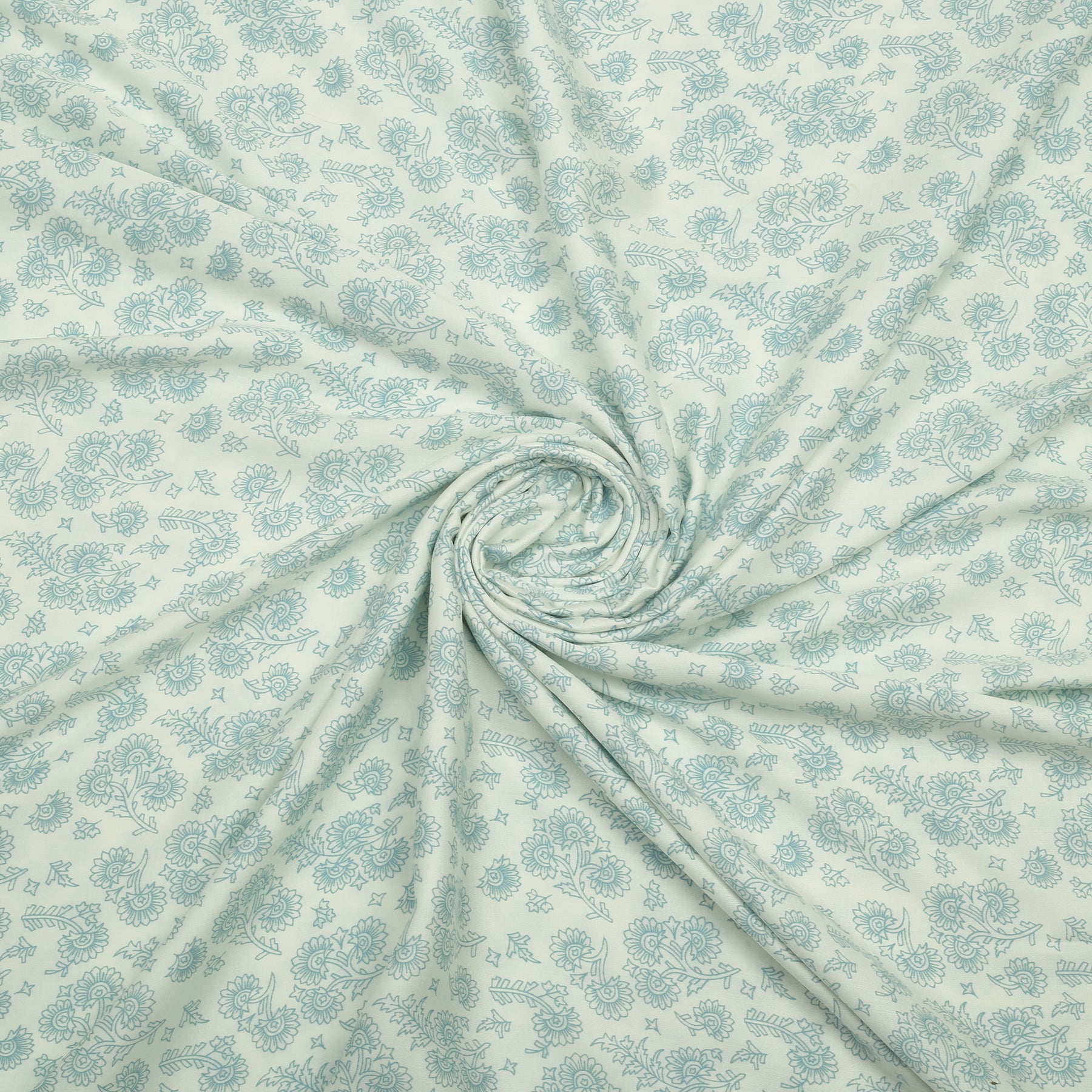 Mint Bloom Linen 2pc