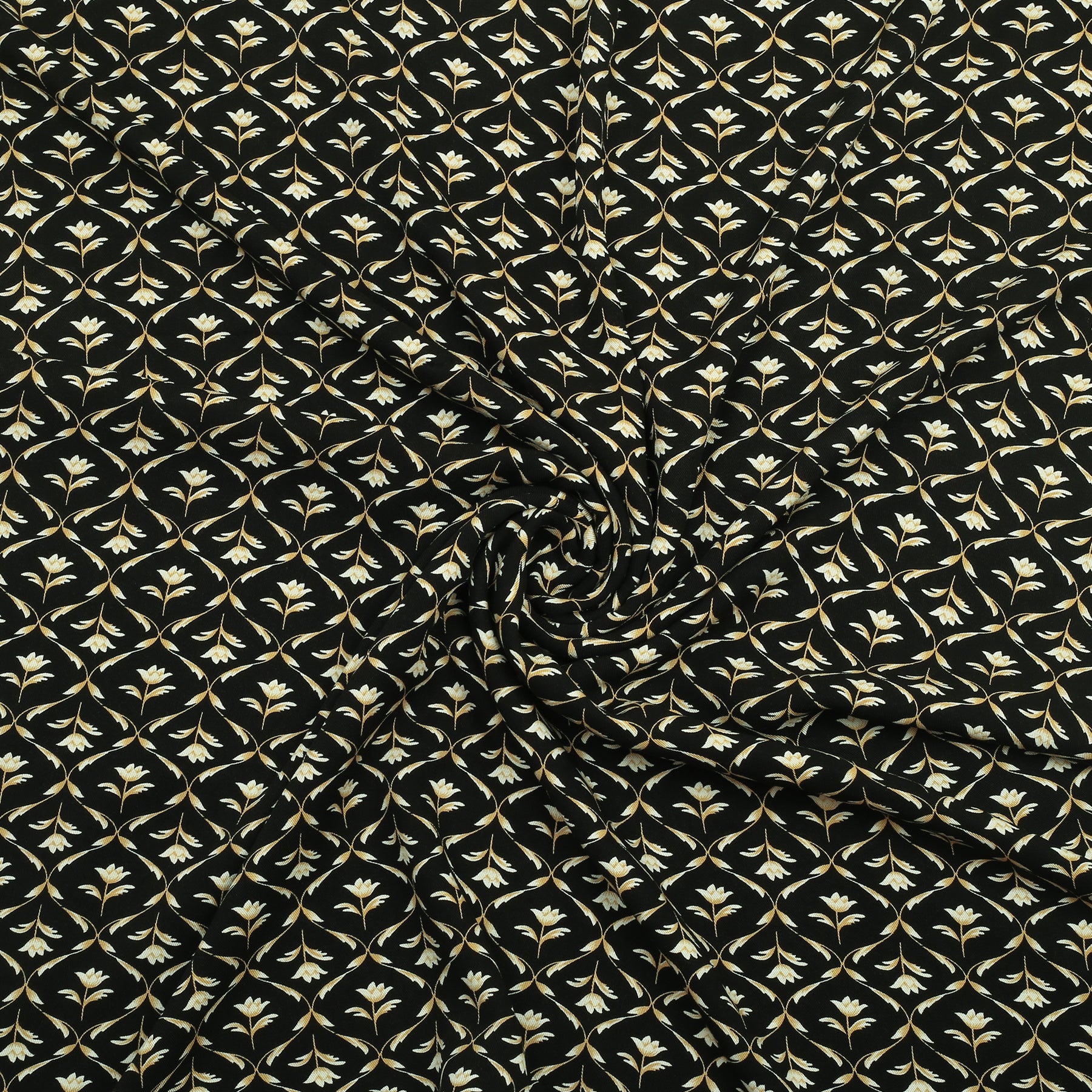 Black With Golden Leaf Marina 2PC