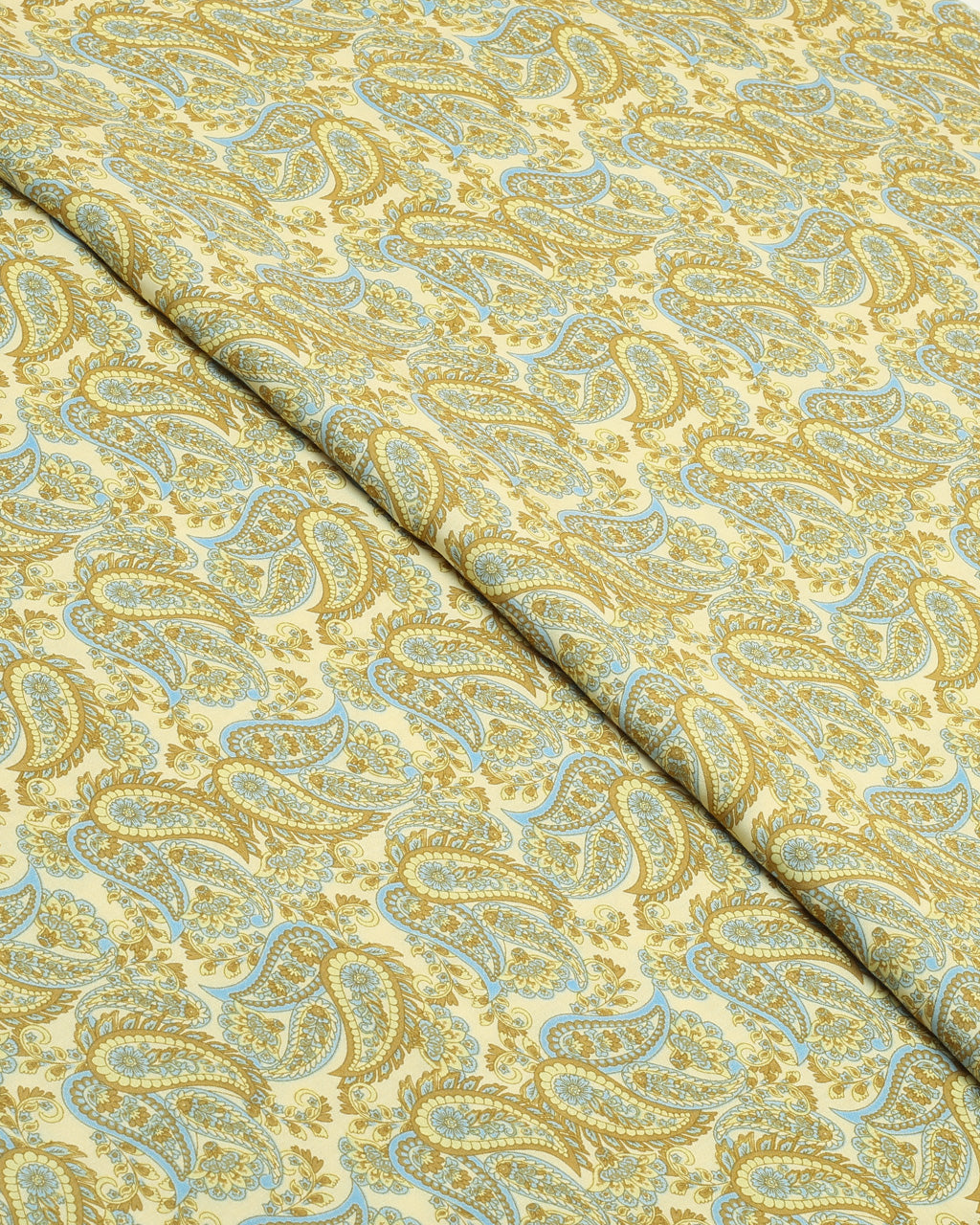 Cream Paisley Linen 2 Piece