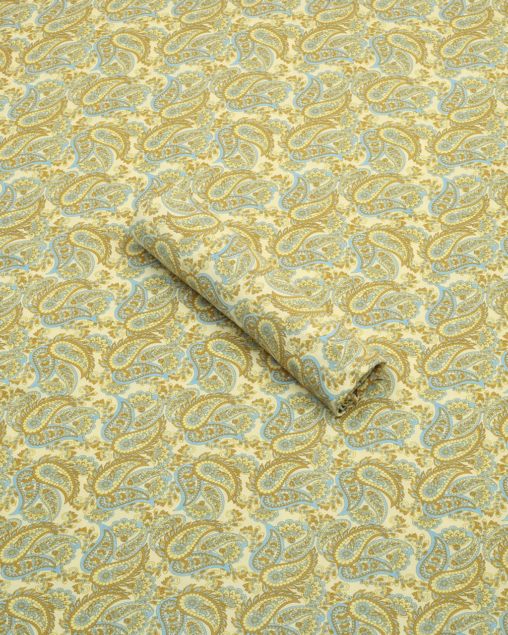 Cream Paisley Linen 2 Piece