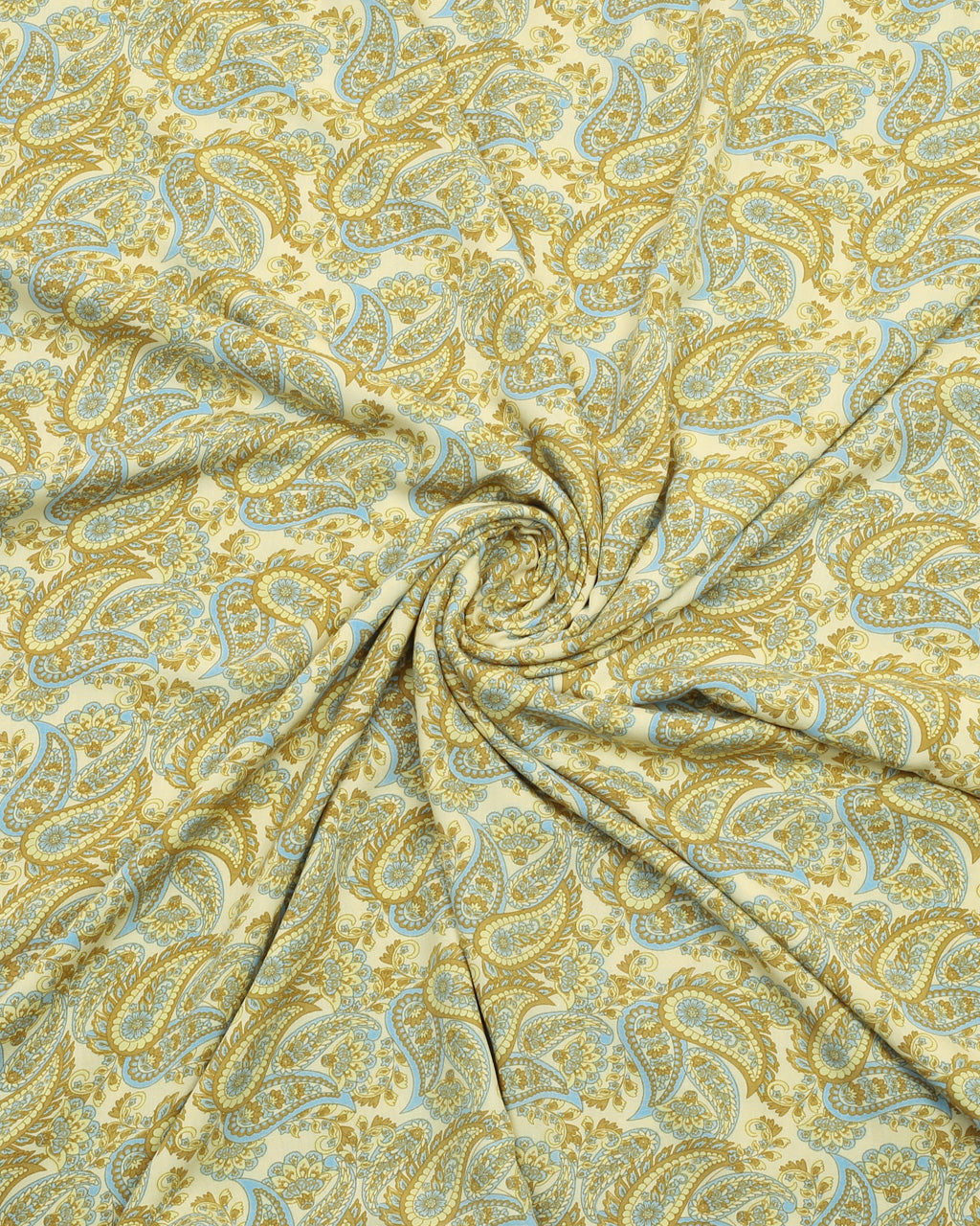 Cream Paisley Linen 2 Piece