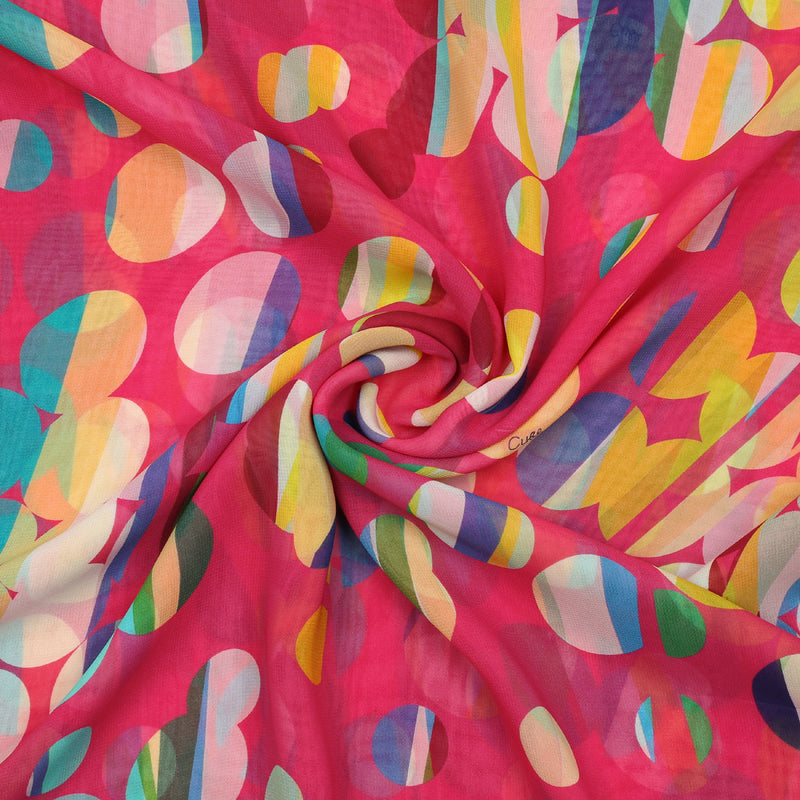 Multi Hue Chiffon Georgette