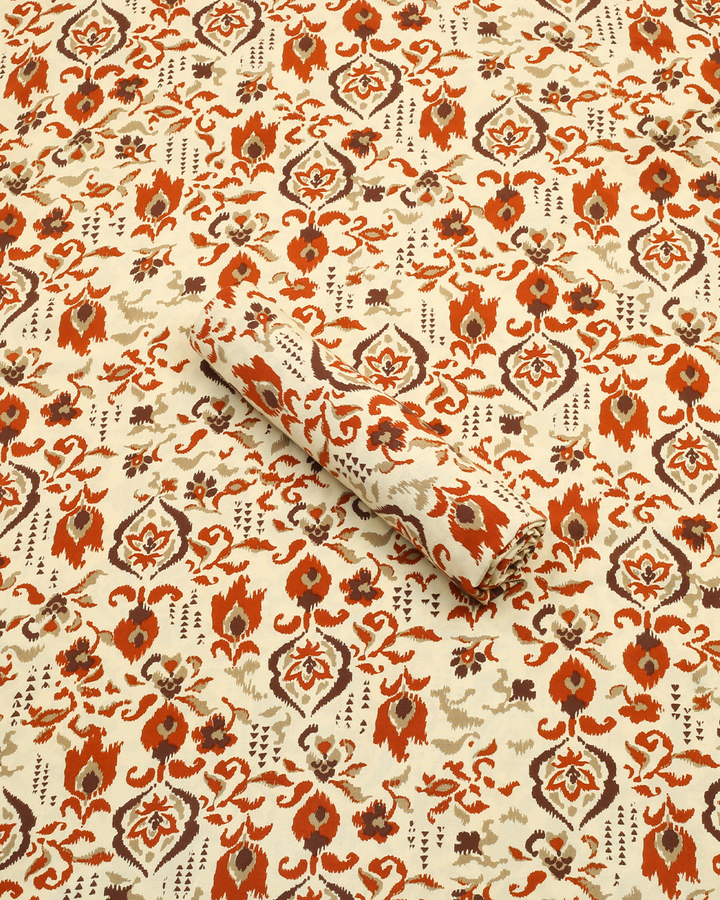 Rust Ikat Linen 2 Piece
