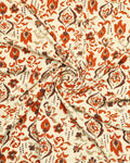 Rust Ikat Linen Shirt