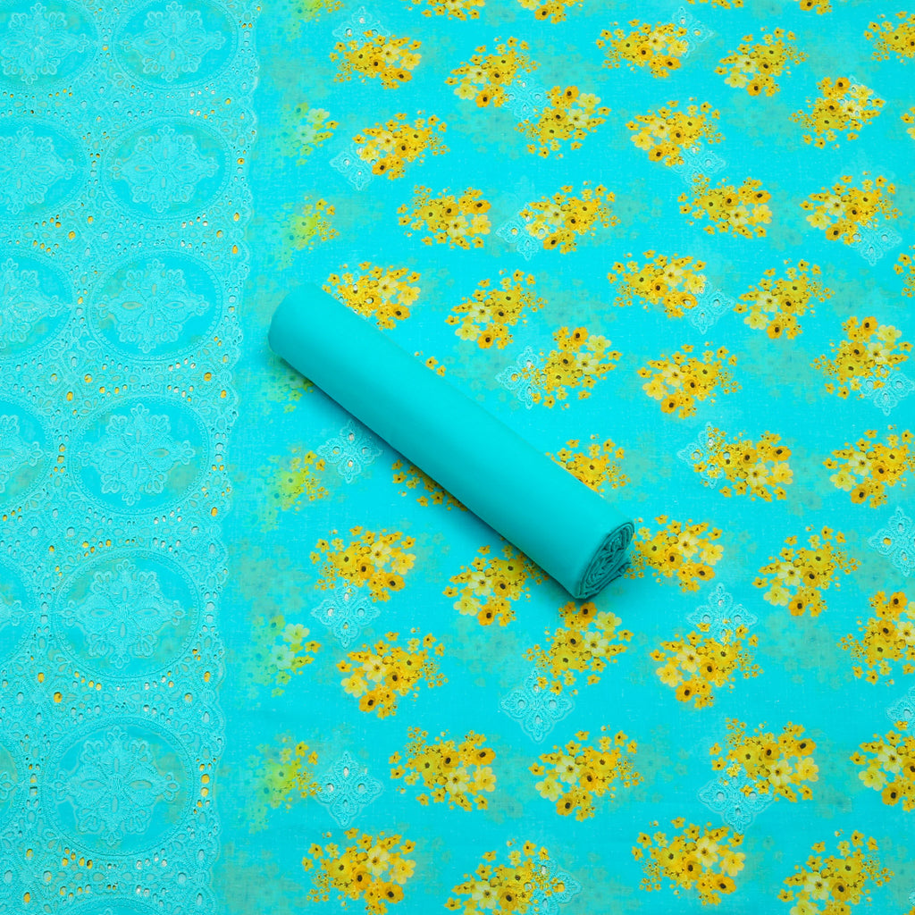 Aqua Blossom Lawn 3pc