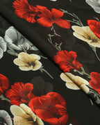Red Amaryllis Chiffon 2 Piece
