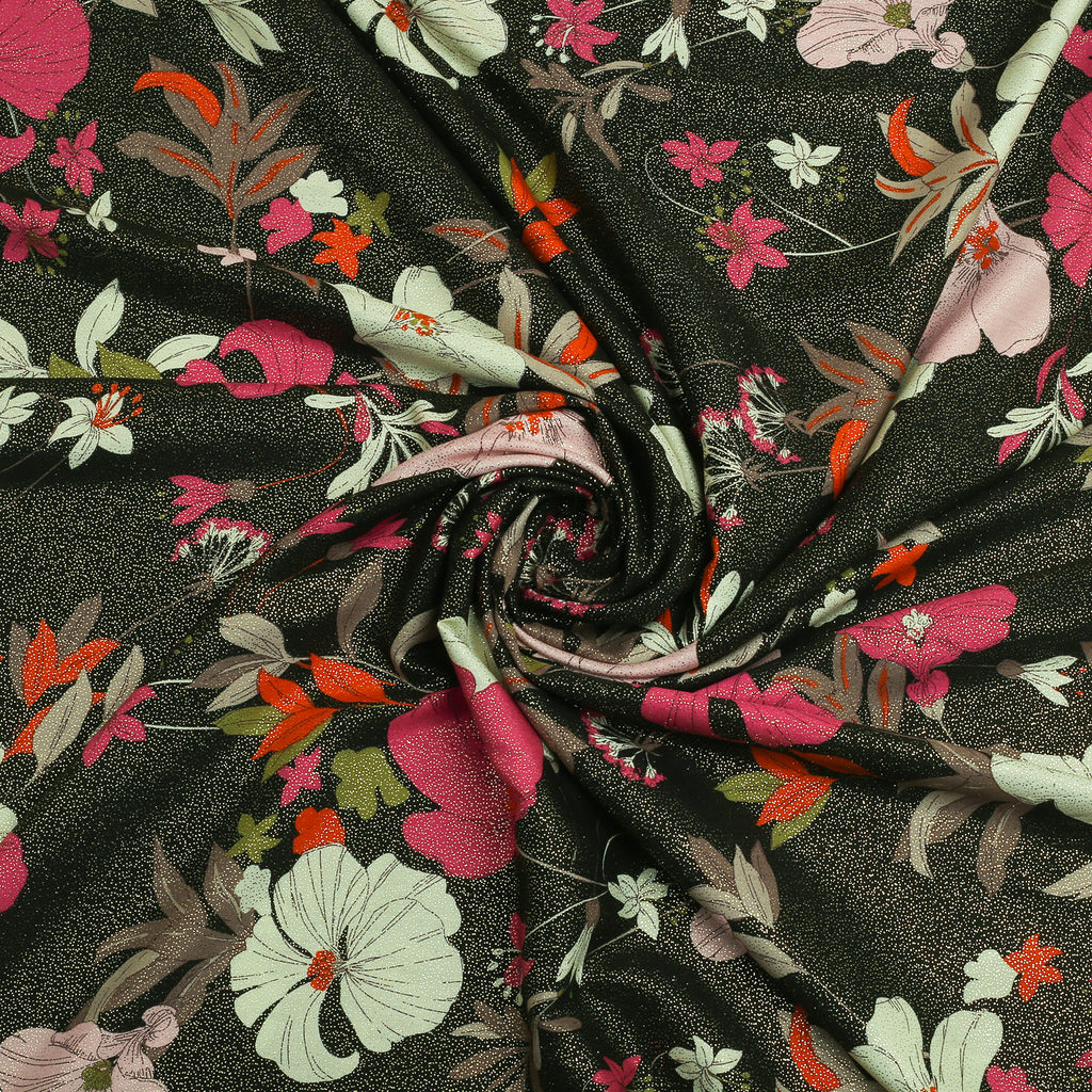 Charcoal Bloom Linen 2pc