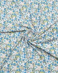 Blue Floral Linen Shirt