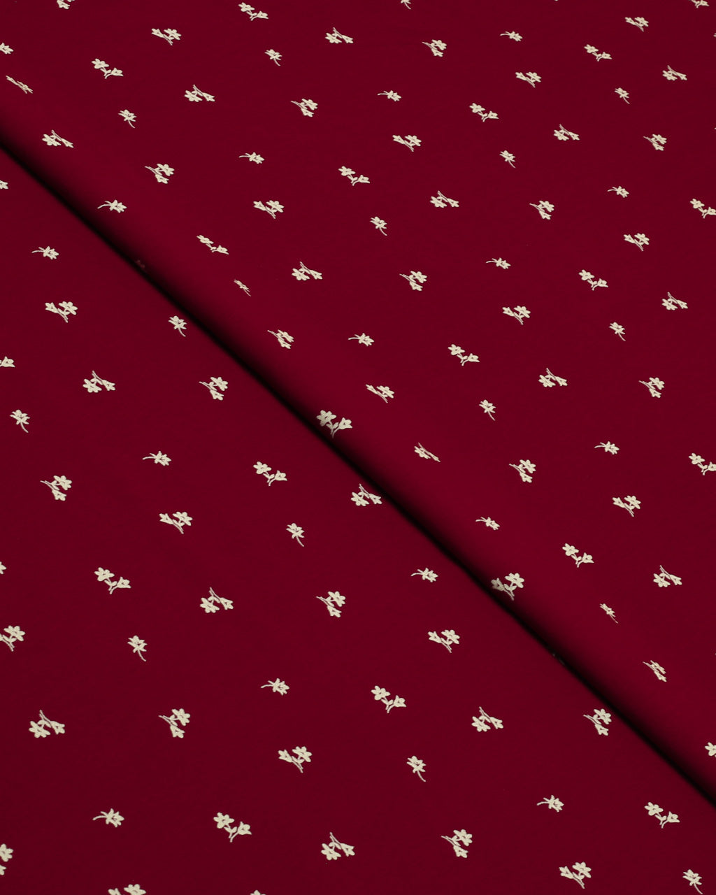 Burgundy Floral Linen 2 Piece
