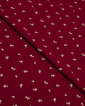 Burgundy Floral Linen 2 Piece