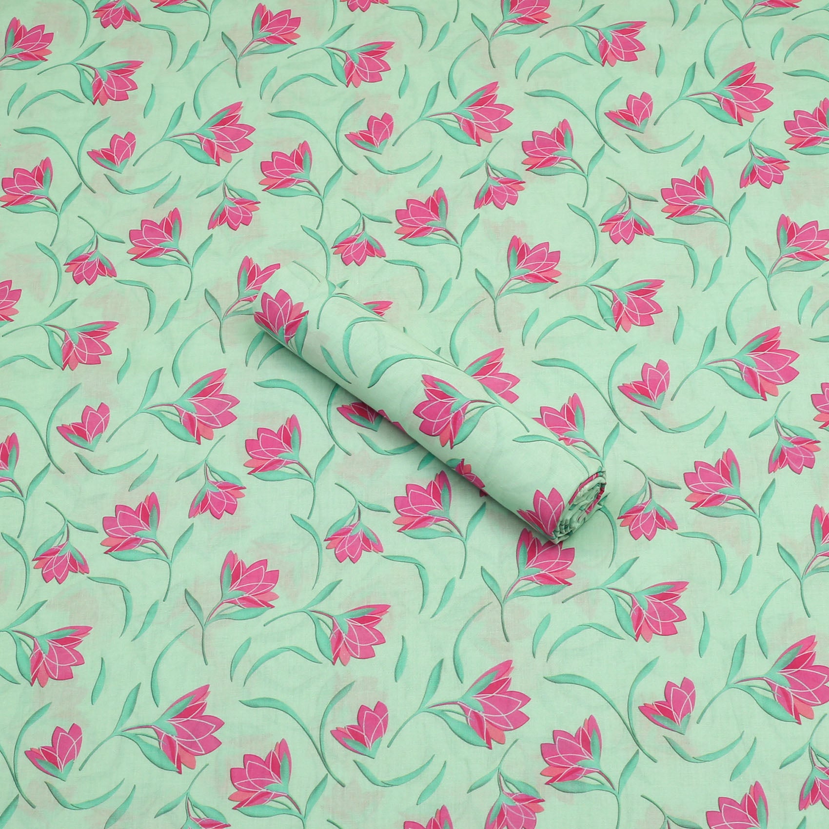 Mint Roses Lawn 2pc