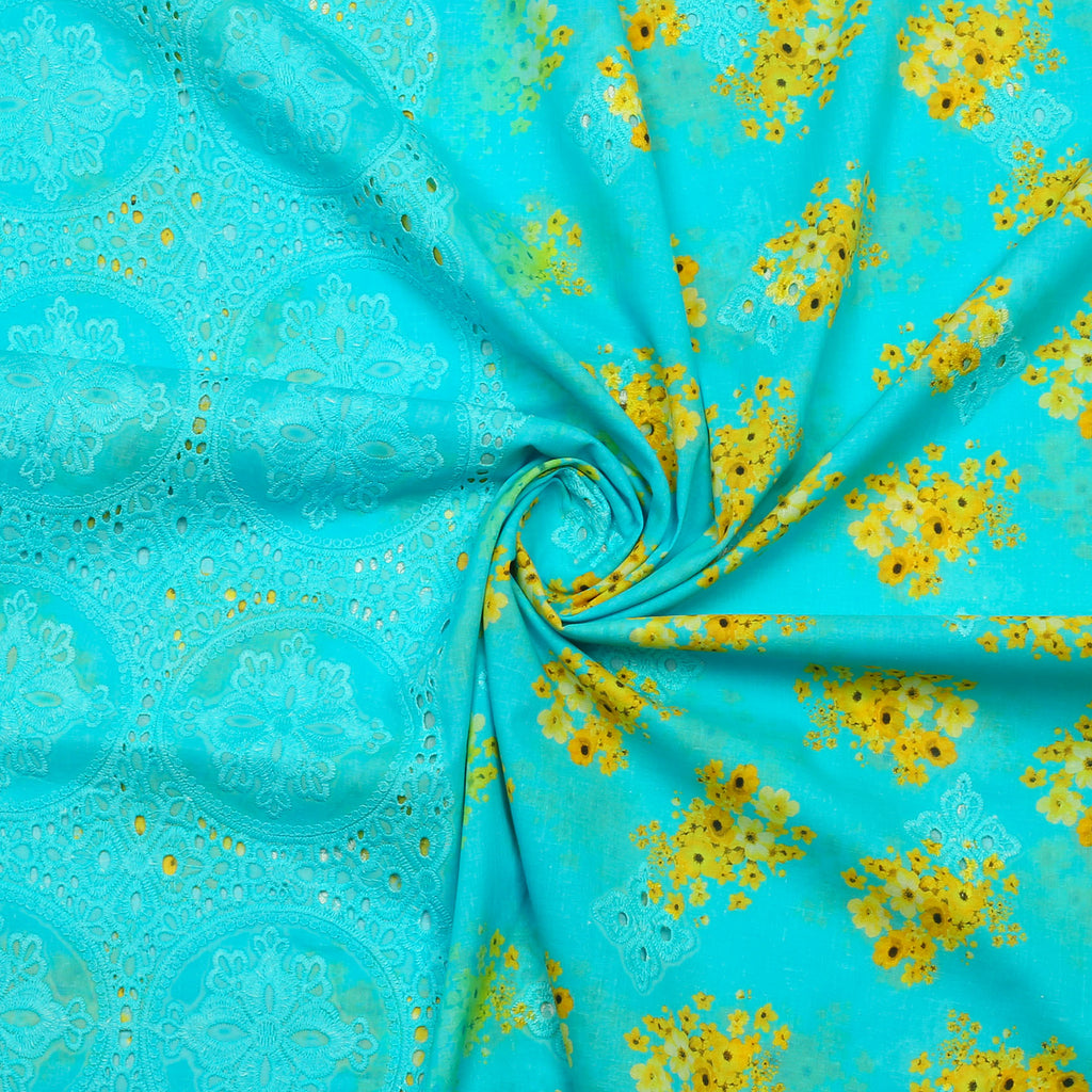 Aqua Blossom Lawn 3pc