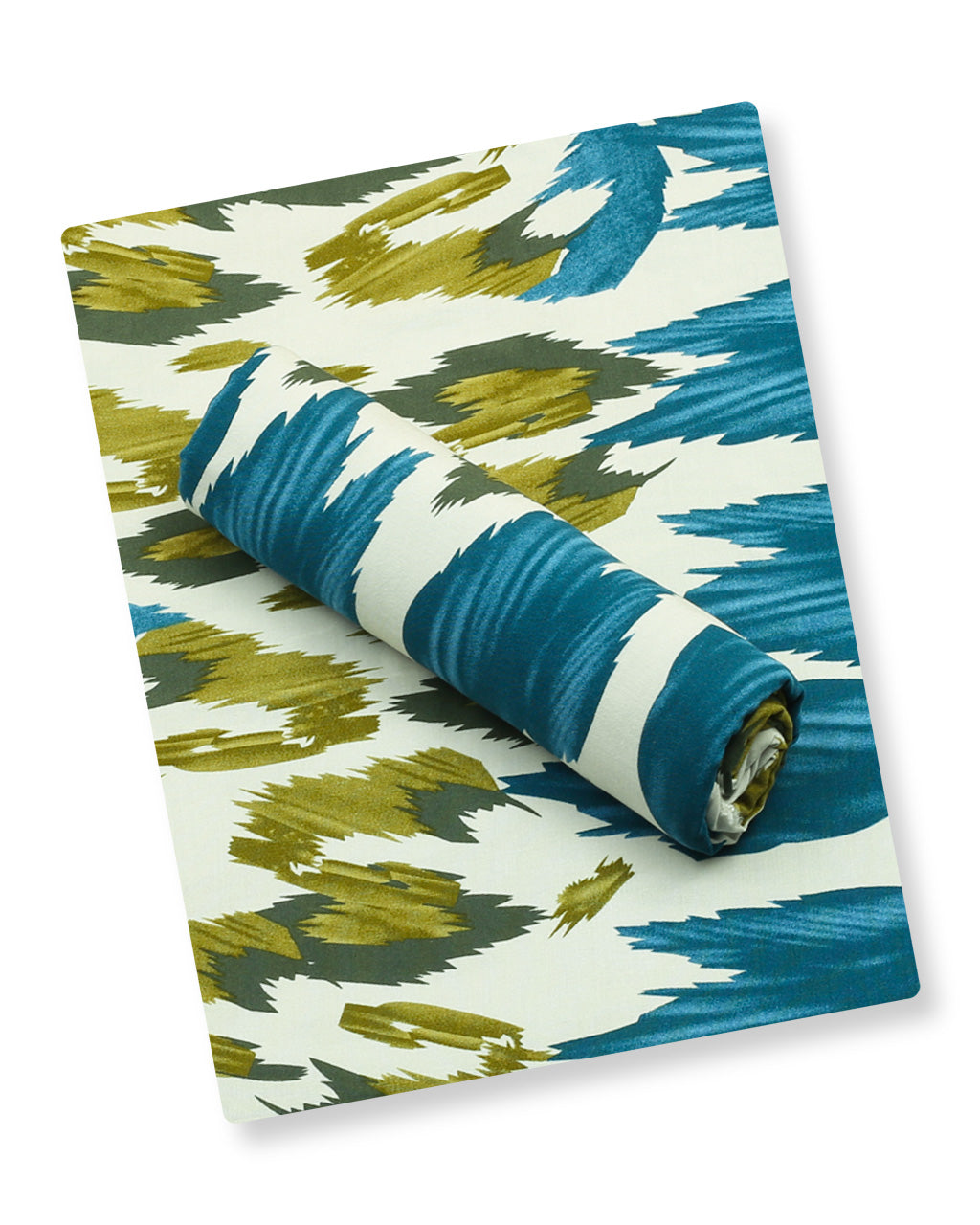Teal Abstract Linen 2 Piece
