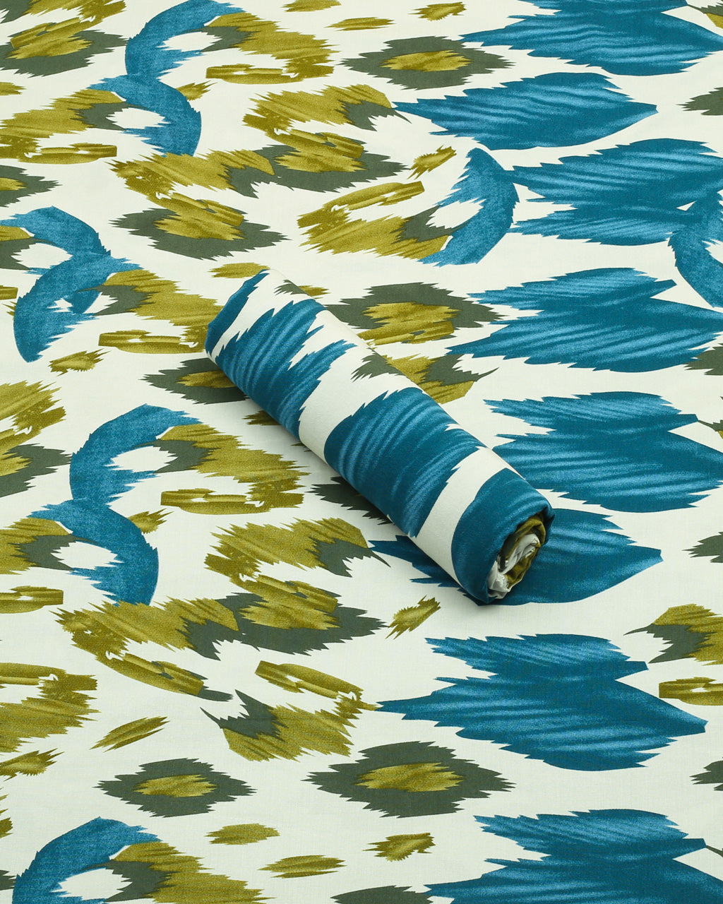 Teal Abstract Linen 2 Piece